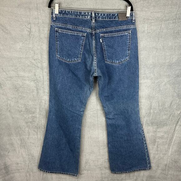 Vintage Levis Silvertab Jeans Womens 11M Blue Flare Y2K Mid Rise 100% Cotton - Picture 7 of 15